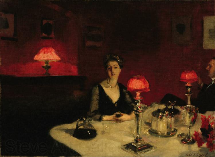 John Singer Sargent A Dinner Table at Night (The Glass of Claret) (mk18)